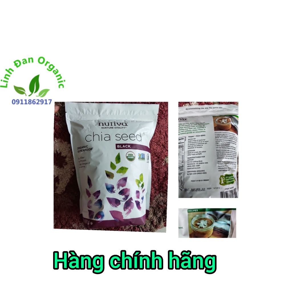 Hạt Chia Mỹ Nutiva Chia Seed DATE 2025
