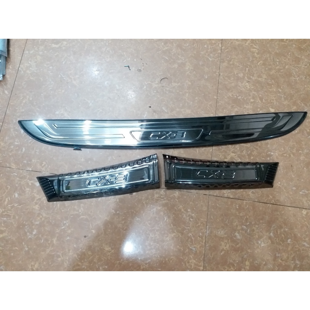 Full ốp chống trầy cốp trong + cốp ngoài vân Titan xe mazda CX3 - AUTO GP