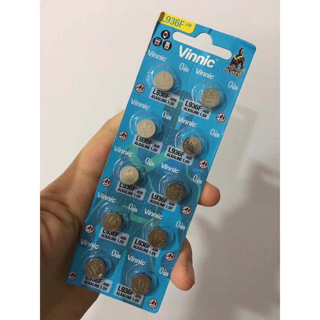 Vỉ 10 viên pin Vinnic SR936SW 394 AG9 L936F 936 HK