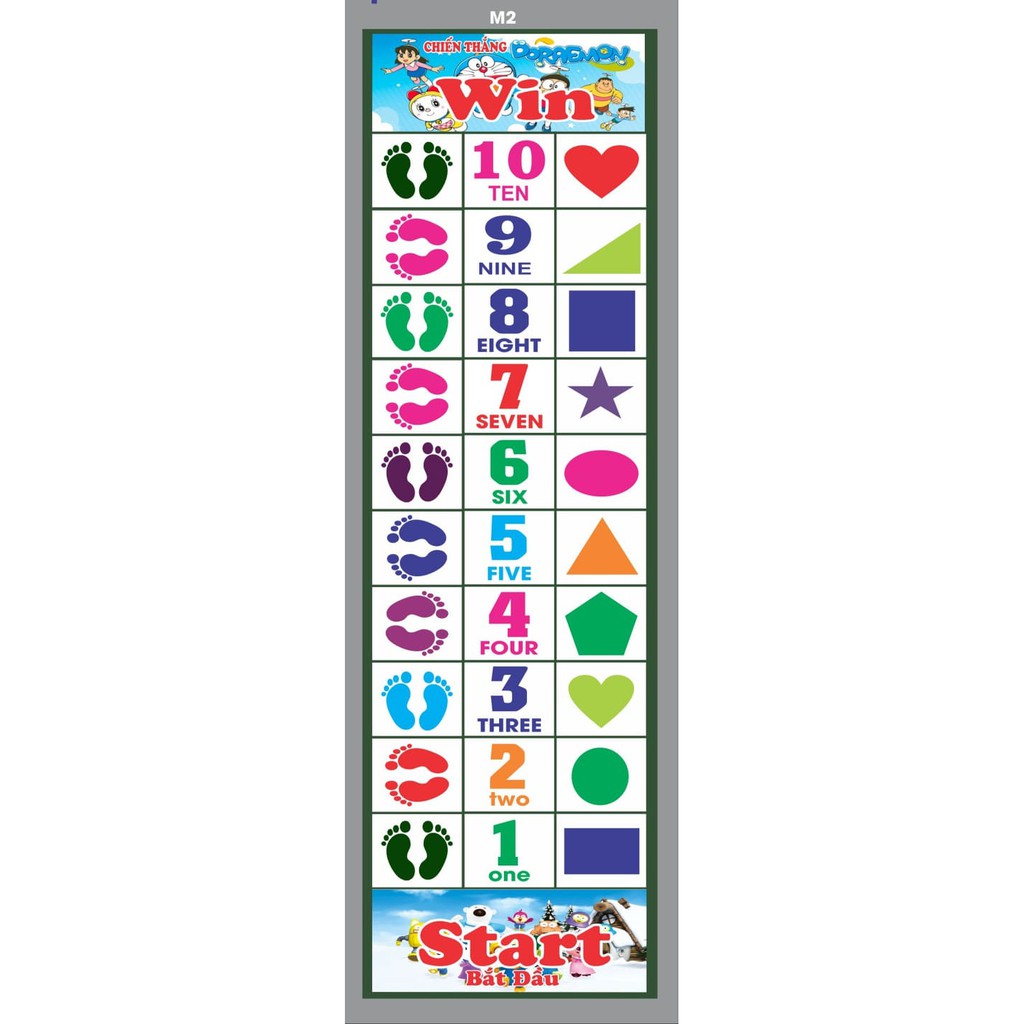 Thảm nhảy bước chân, số chơi vận động cho bé phát triển trí não