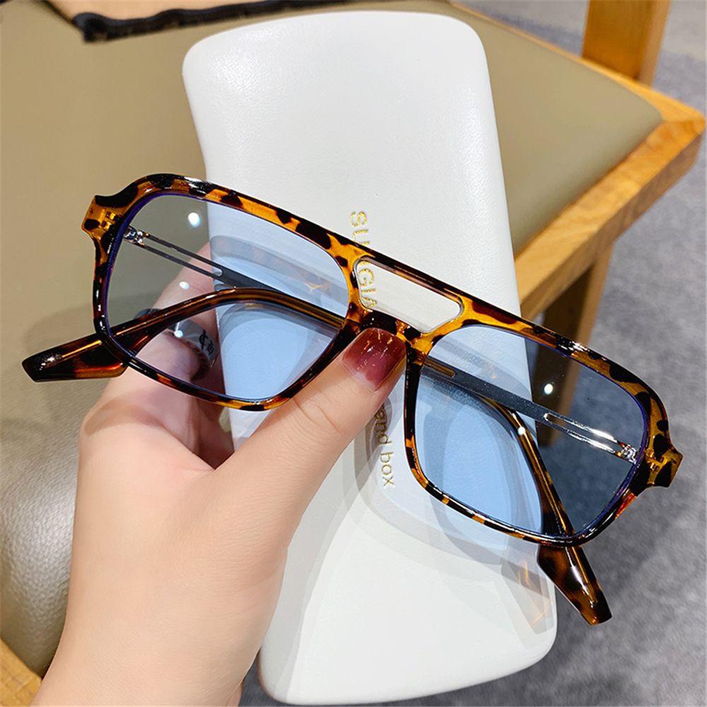 ROSE Kính Mát Tròng Màu Gradient Họa Tiết Da Báo Thời Trang Đường Phố Cho Nam Và Nữ