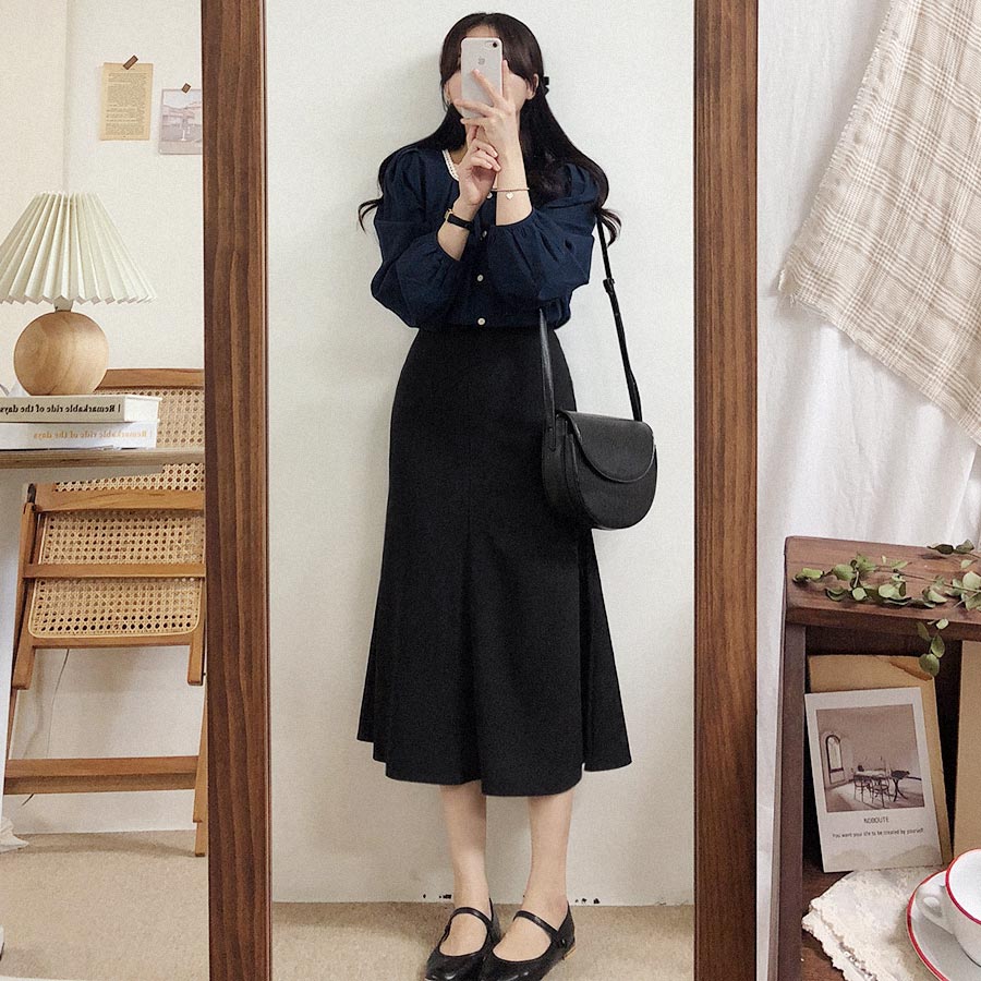 Áo Nữ Cổ Tròn Màu Trơn Phối Ren 38513