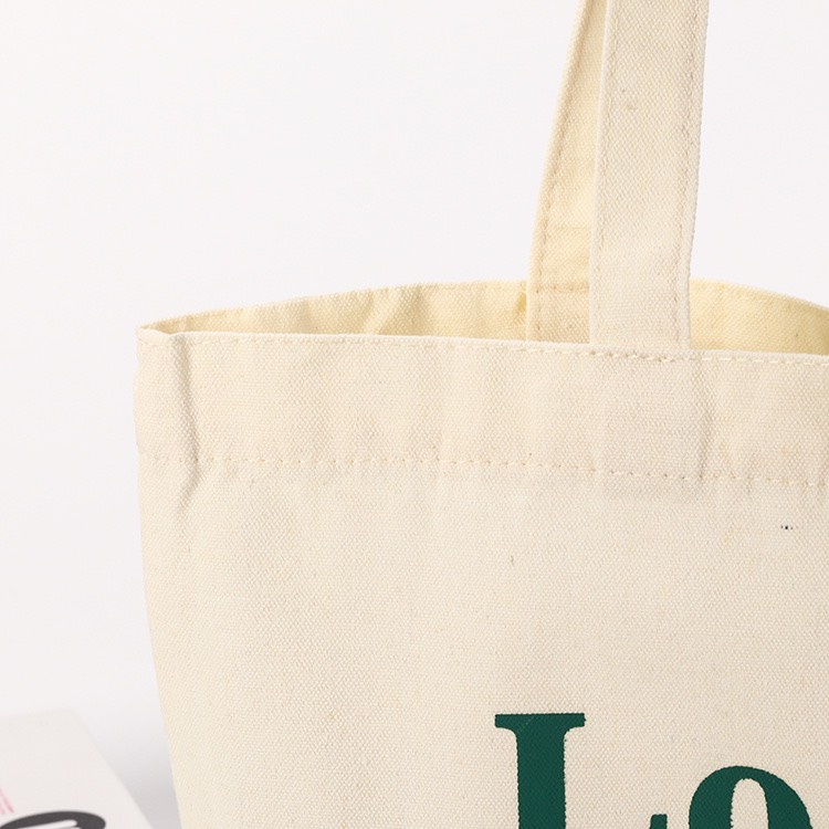 Túi tote HAZIN vải canvas ulzzang unisex in chữ có khoá miệng túi nhỏ bên trong HZ58