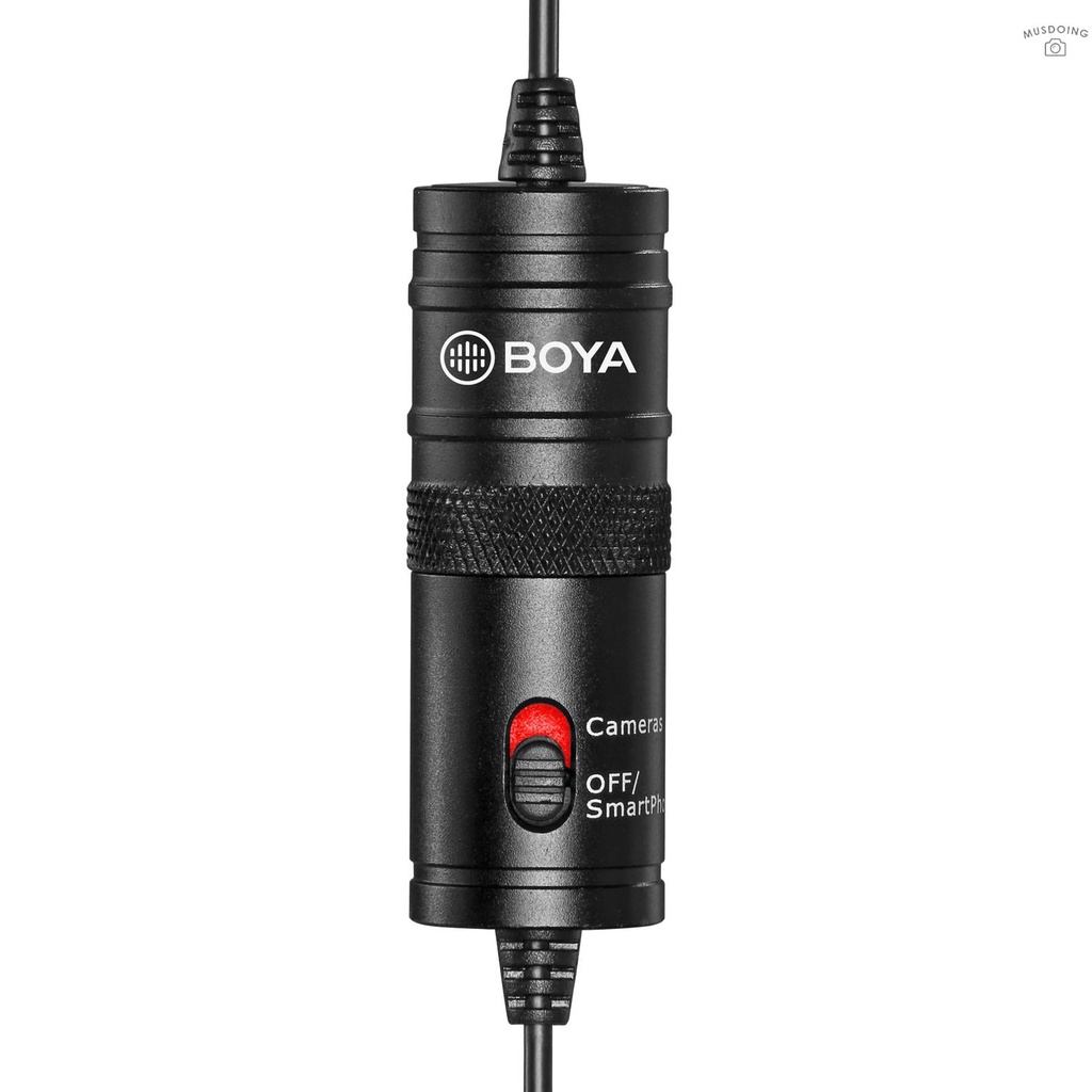 ღ  BOYA BY-M1 Omnidirectional Lavalier Microphone for Canon Nikon Sony DSLR Camcorder Audio Recorders iPhone 6 5S 5 4S 4