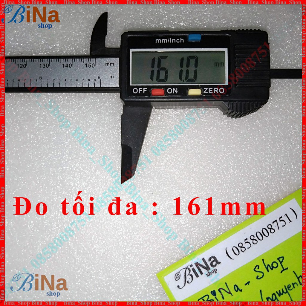 Thước kẹp điện tử nhựa 10cm/15cm kèm pin