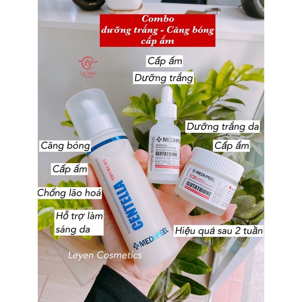 BỘ 3 TRUYỀN TRẮNG GLUTATHIONE DƯỠNG TRẮNG CẤP ẨM HIỆU QUẢ NHANH