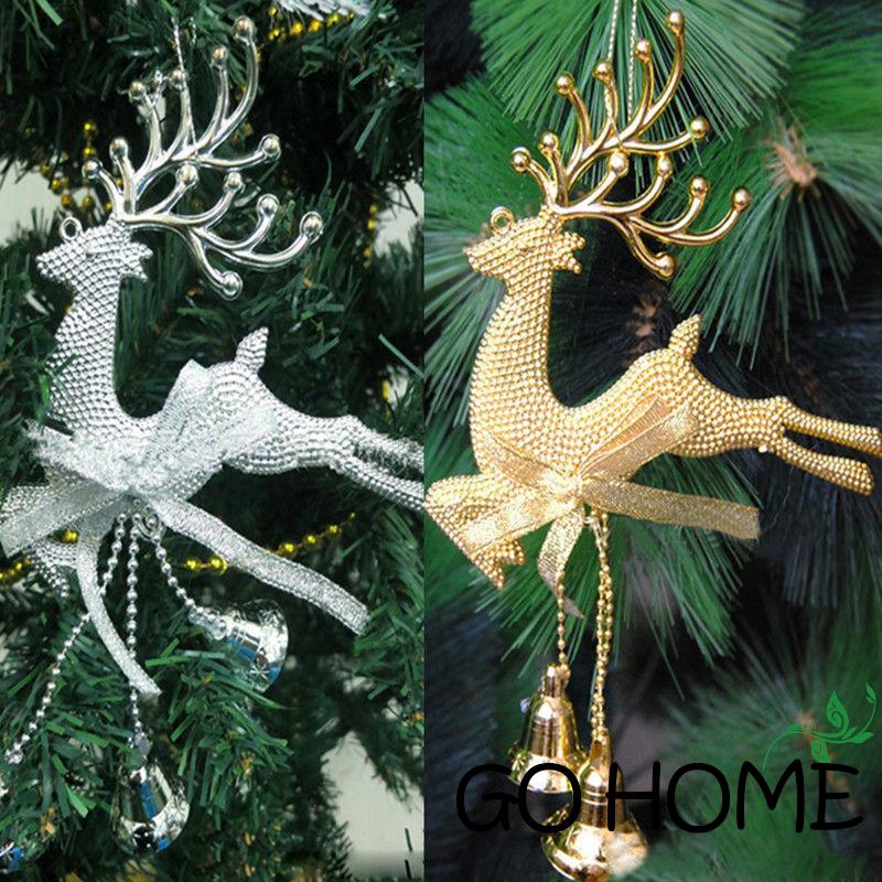 ♨G-H-Home Christmas Tree Ornament Deer Chital Hanging Xmas Baubles Party
