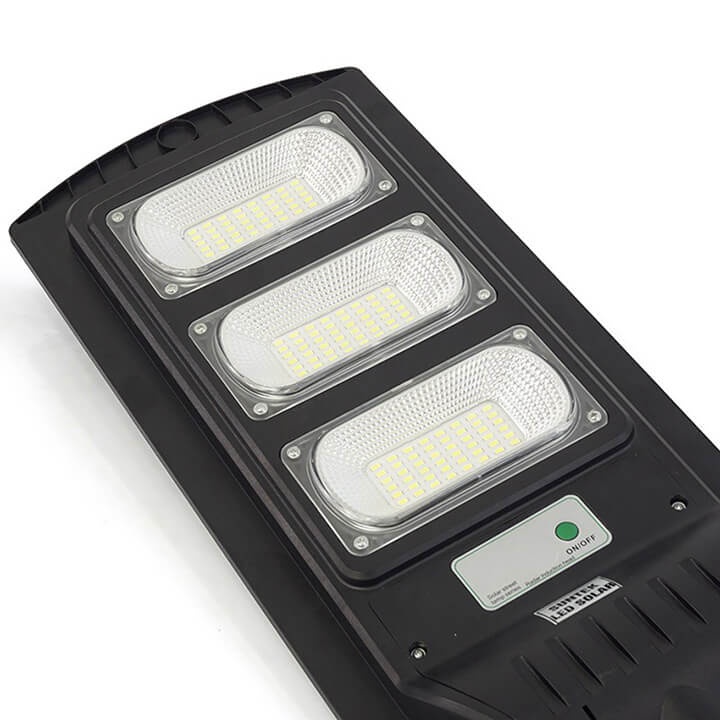 Đèn đường năng lượng mặt trời cảm biến 90W pin liền thể