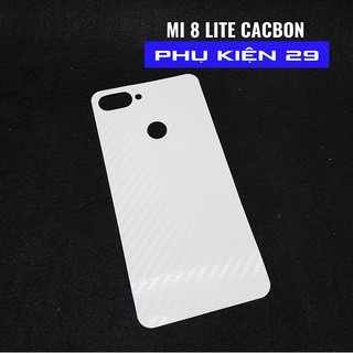 [Xiaomi Mi 8/Mi 8 Lite/Mi 8 SE/Mi 9/Mi 9 SE] Dán lưng 3D vân Cacbon - Carbon