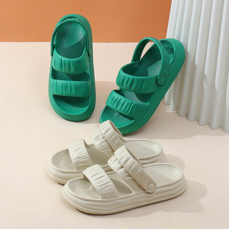 Giày Sandal EVA Đế Dày Tăng Chiều Cao Hai Cách Mang Thời Trang Mùa Hè Dễ Phối Đồ Cho Nữ