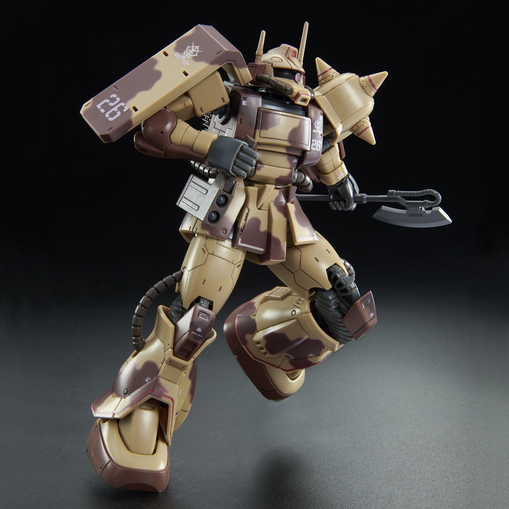 Mô Hình Gundam HG Origin Zaku Desert Type Double Antenna (P-Bandai)