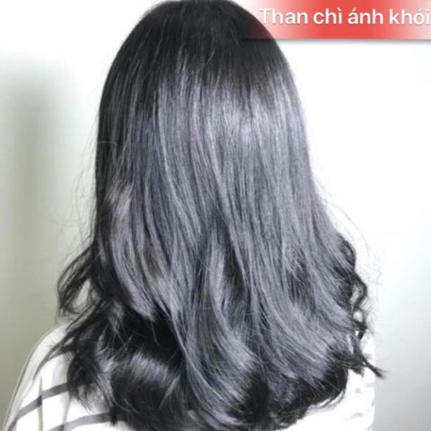 Một bộ thuốc nhuộm tóc màu Than chì ánh khói + tặng oxy trợ nhuộm (tặng kèm gang tay và HDSD) ( RẺ VÔ DỊCH)