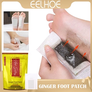 Set 10 miếng dán bàn chân thải độc gừng thải độc chăm sóc sức khỏe bàn chân ngủ