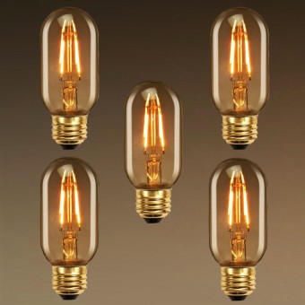 BÓNG LED EDISON THỦY TINH T45