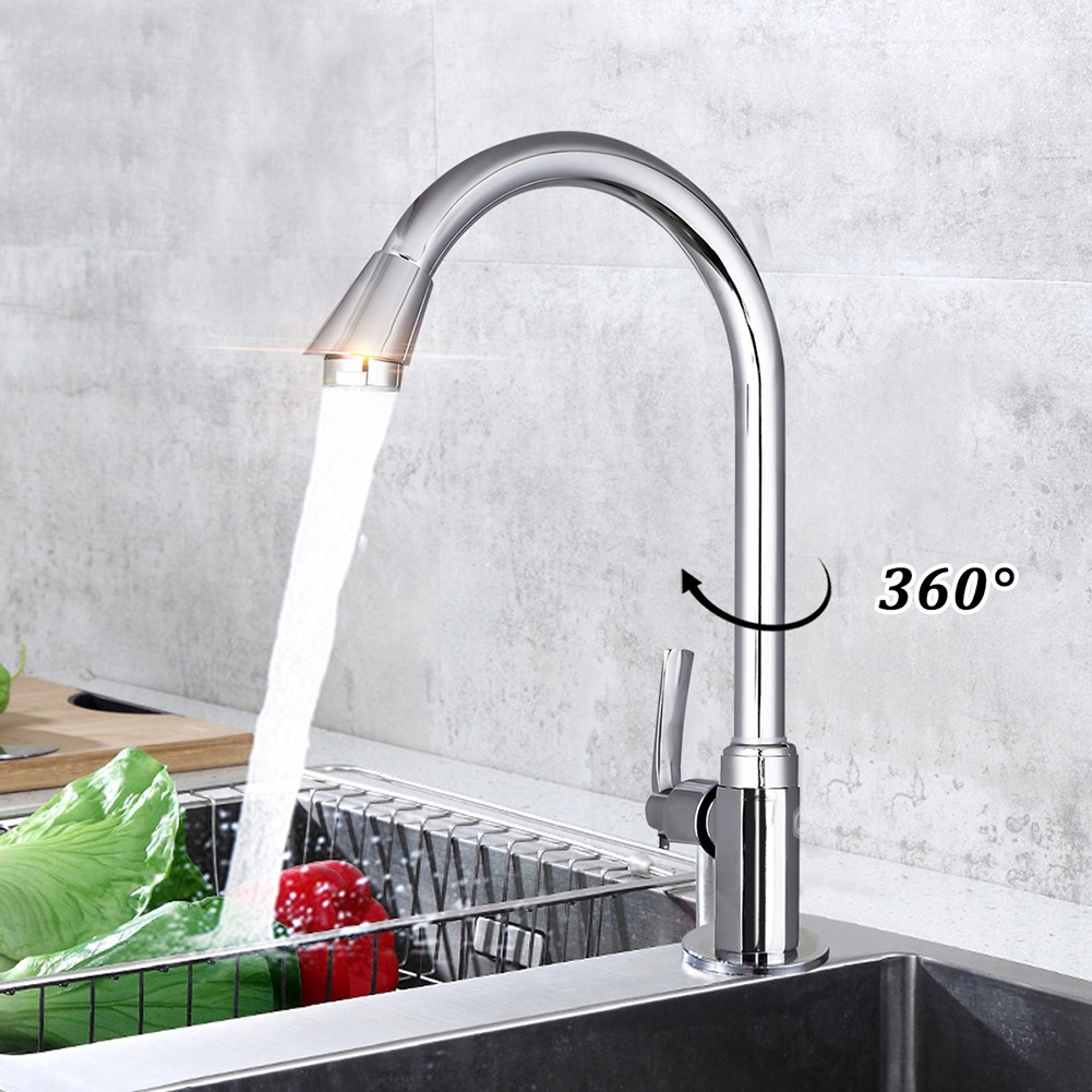 Vòi nước xoay 360 độ bằng inox v16 chất lượng cho nhà bếp