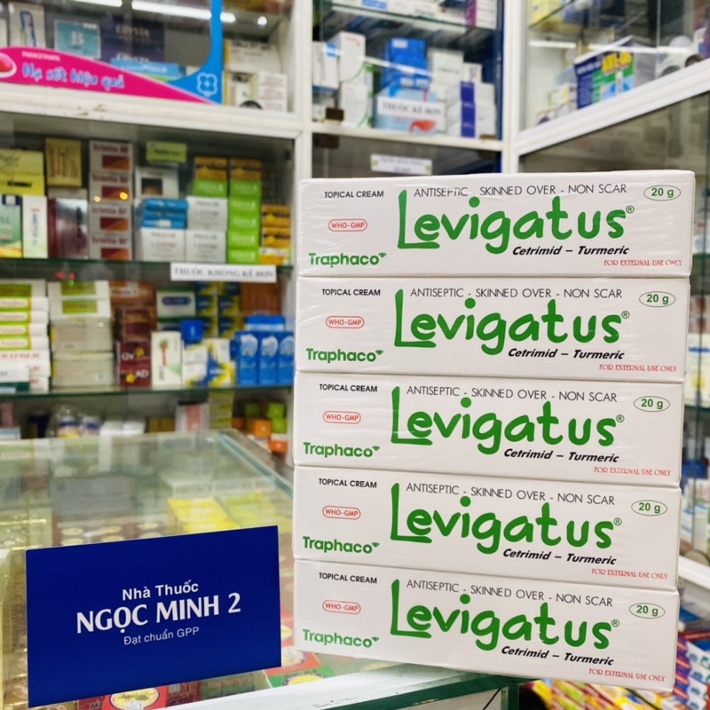 ✅ [Chính Hãng] Levigatus cetrimid- nghệ sát khuẩn- liền da- tránh sẹo. (Hộp 1 tuýp 20g)
