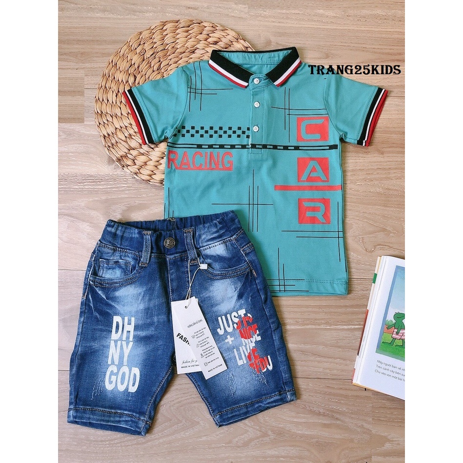 Quần short jean bé trai size cho bé 22kg - 40kg,AQJ94 - Trang 25 Kids