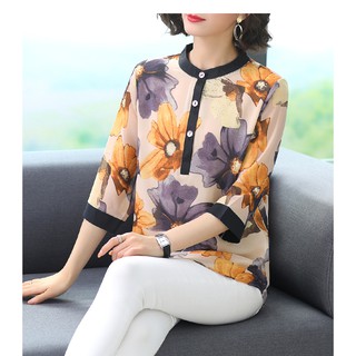 áo hoa tay lỡ cao cấp (thời trang anitagreen) L03-221