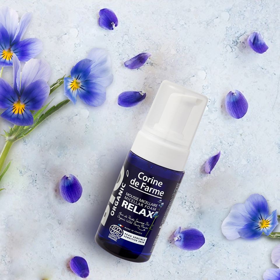 Sữa rửa mặt hữu cơ Corine De Farme Organic Micellaire Foam Relax 100ml