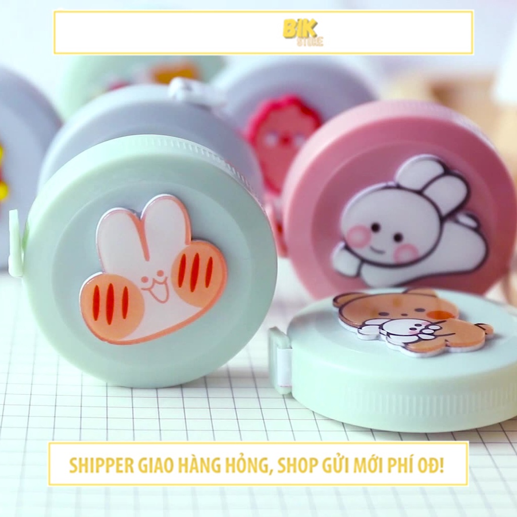 Thước dây cuộn 1,5M cute mini đồ dùng học tập dễ thương - VPPTD10