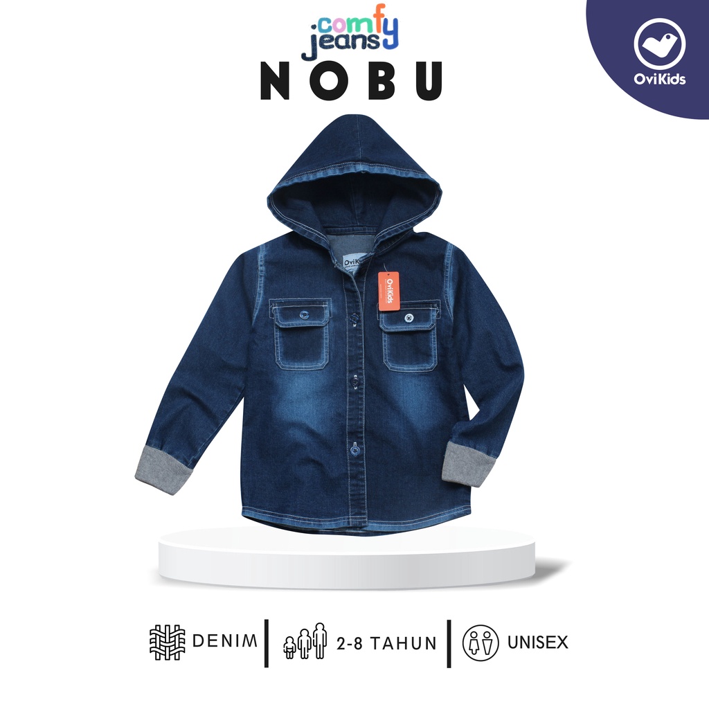 Áo Khoác Jean Ovikids-Áo Khoác Jean Cho Bé Trai Và Bé Gái | Áo | Nobu (2-6 Tuổi)