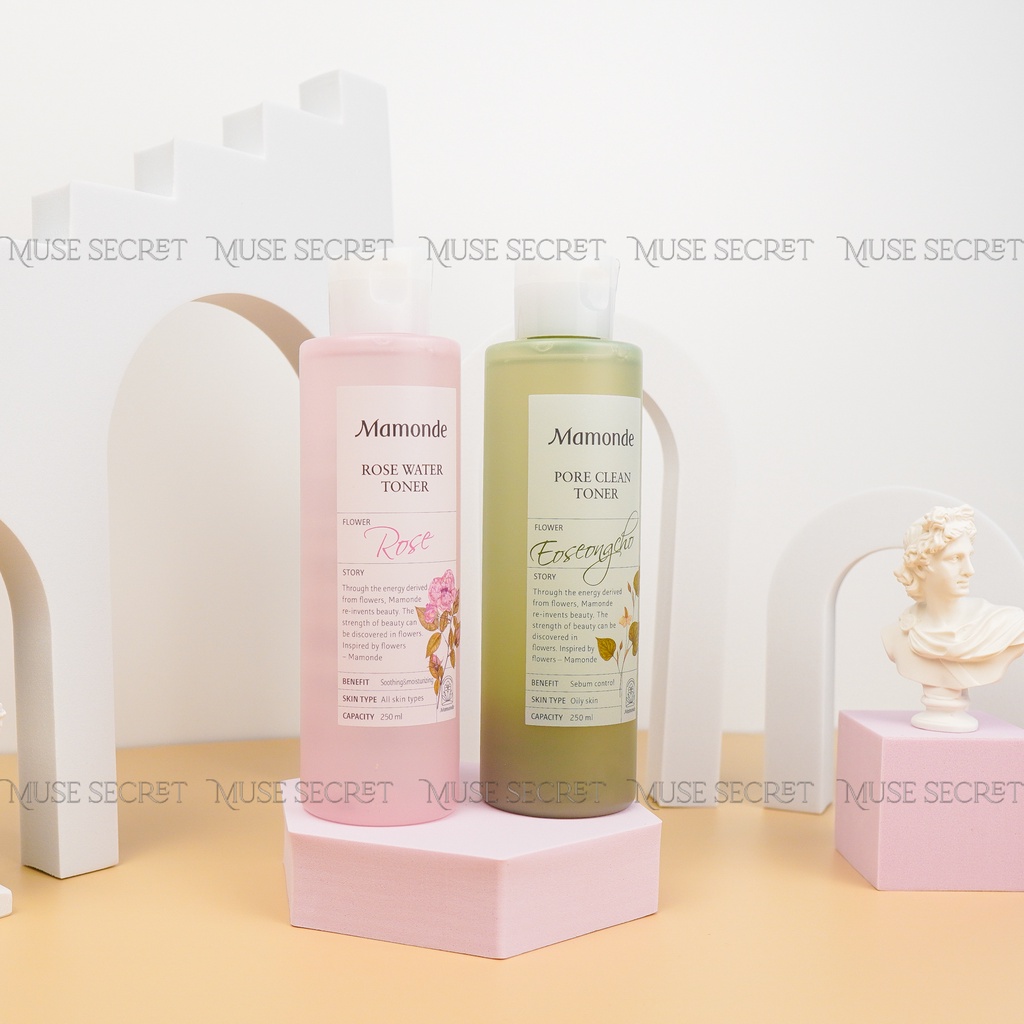 [Quà Tặng Khẩu Trang] Nước Hoa Hồng Mamonde - Cung cấp độ ẩm, kiềm dầu, se khít lỗ chân lông 250ml | BigBuy360 - bigbuy360.vn