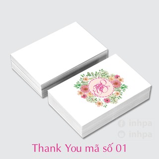 Thẻ Thank You MS01(100 tấm)