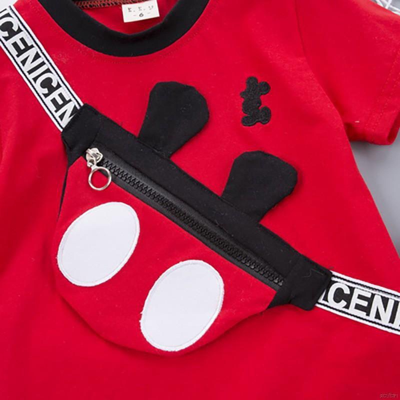 Set Áo Quần Hình Túi Đeo Chéo Thời Trang Cho Bé Trai