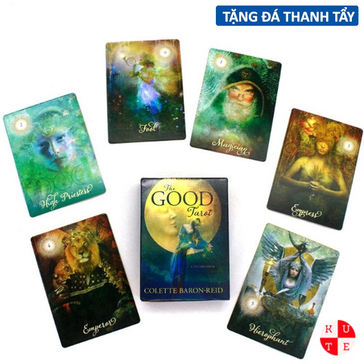 Bộ Bài Good Tarot 78 Lá Bài Tặng File Tiếng Anh Và Đá Thanh Tẩy B1 C1