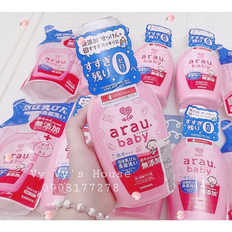 Nước rửa bình Arau