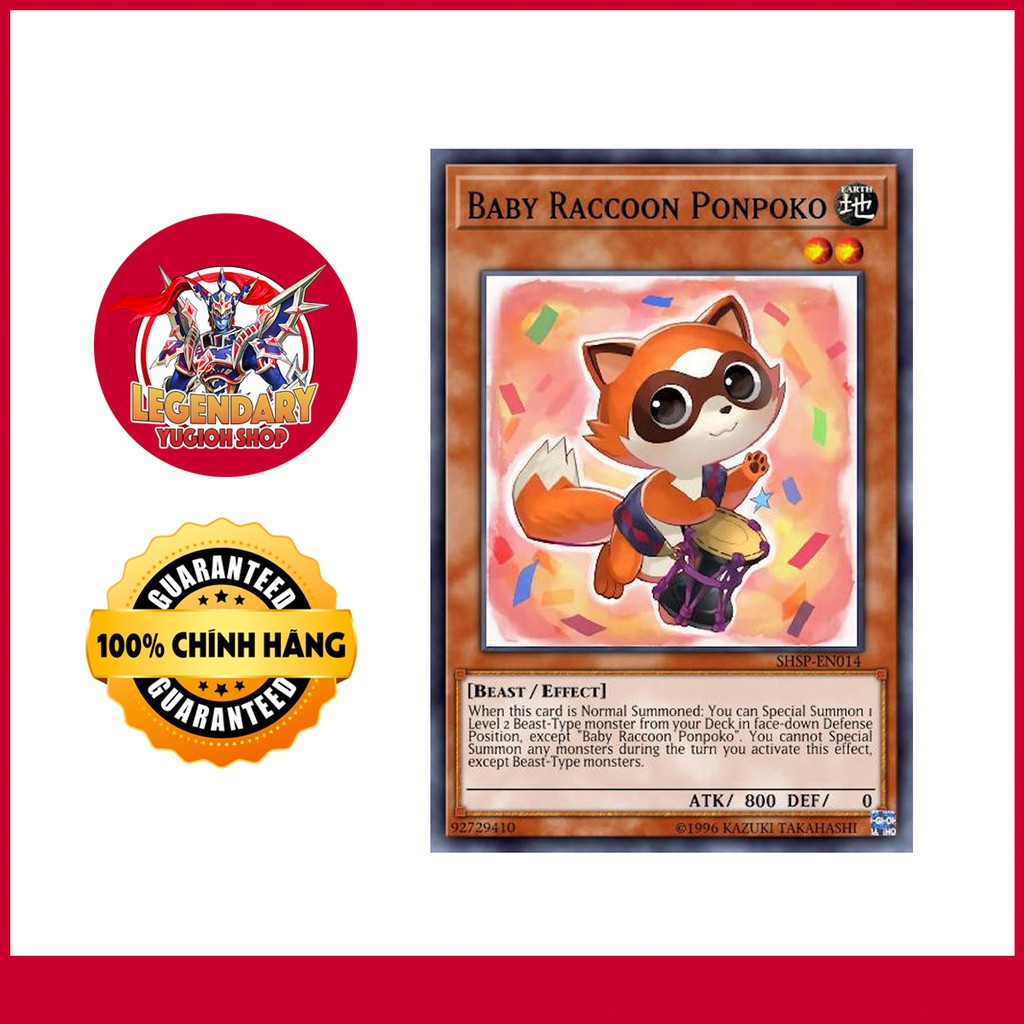 [EN][Thẻ Bài Yugioh Chính Hãng] Baby Raccoon Ponpoko