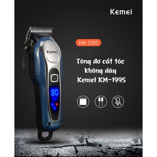 Tông đơ cắt tóc không dây kemei km-1995