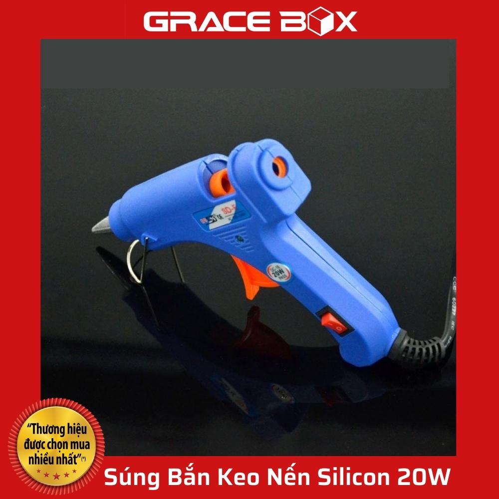 {Giá Sỉ} S.ú.ng Bắn Keo Nến Silicon 20W - Hàng Loại 1 - Siêu Thị Bao Bì Grace Box
