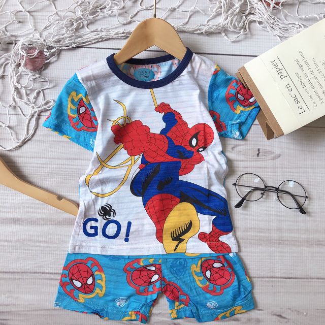 💗(7-12kg) Bộ cotton tre bé trai