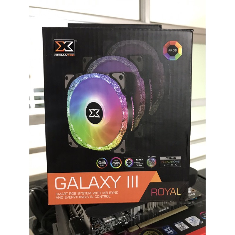 Fan xigmatek galaxy royal iii mới bảo hành 12 tháng