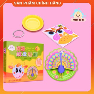 Đồ chơi thủ công cắt dán đĩa giấy, đồ chơi DIY con vật ngộ nghĩnh giúp bé tự làm cực hay ho