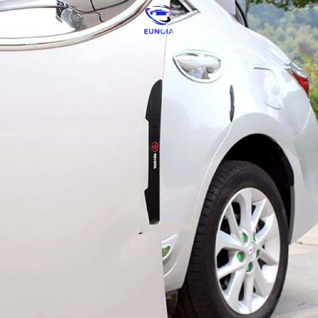 Bộ 4 miếng dán sport chống va đập cánh cửa - miếng dán cao su chống va đập gương và cánh cửa ô tô