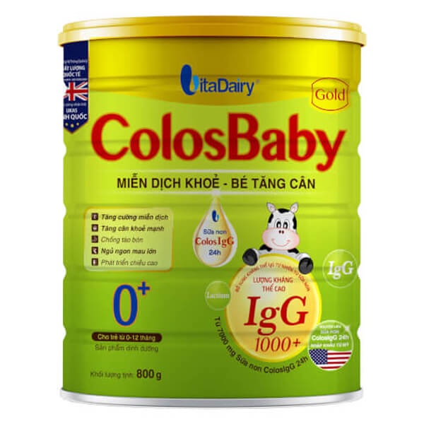 Sữa ColosBaby Gold 0+ loại bột 800g HSD 19/05/2024