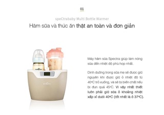 Máy hâm sữa tiệt trùng đa năng Spectra warmer