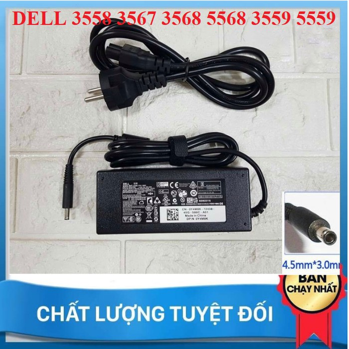 SẠC LAPTOP DELL  3558 3567 3568 5568 3559 5559 19.5V 4.62A 90W CHÂN KIM NHỎ