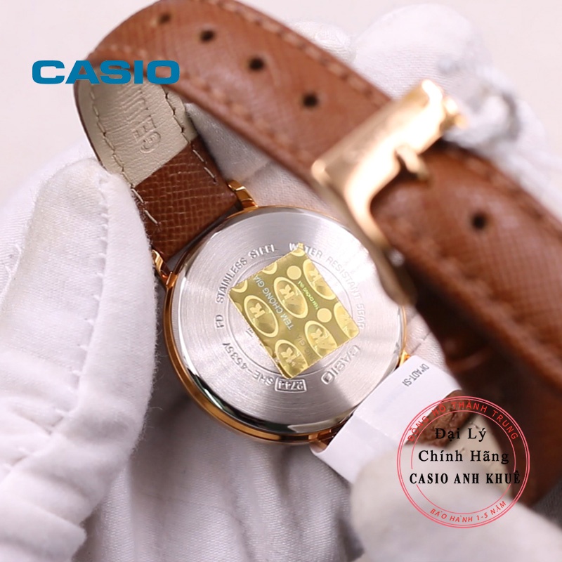 Đồng Hồ Casio Nữ Sheen SHE-4535YGL-9AUDF siêu mỏng kính sapphire