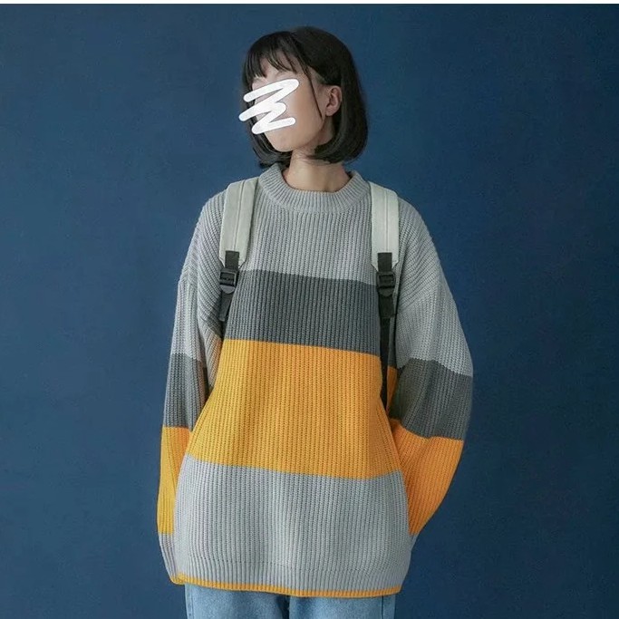 Áo Len Kiểu Dáng Thời Trang Phong Cách Hàn Quốc Cho Các Cặp Đôi Size M-2Xl