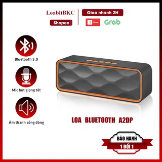 Loa Bluetooth nghe nhạc  không dây A2DP Vỏ Kim Loại, Bass Hay, Kết Nối Usb, Thẻ Nhớ Cổng 3.5