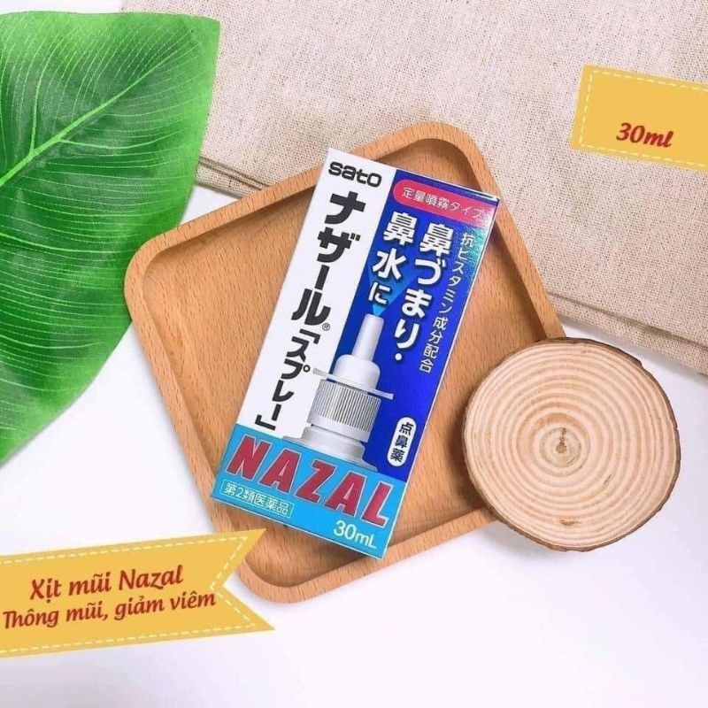 Xịt mũi viêm xoang Nazal Sato Nhật Bản 30ml