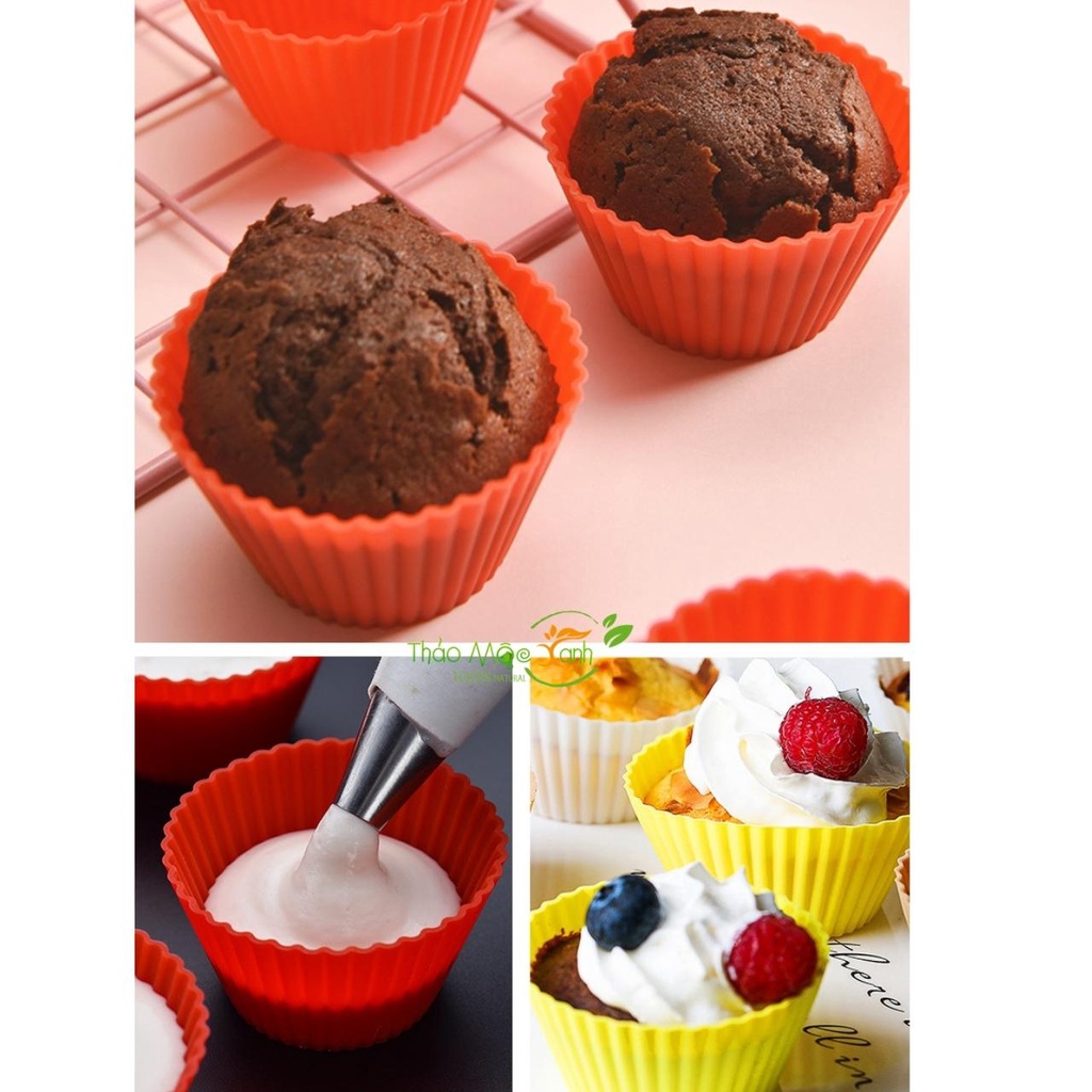 Khuôn làm bánh bằng Silicon - Khuôn Bánh Muffin Đường Kính 7cm