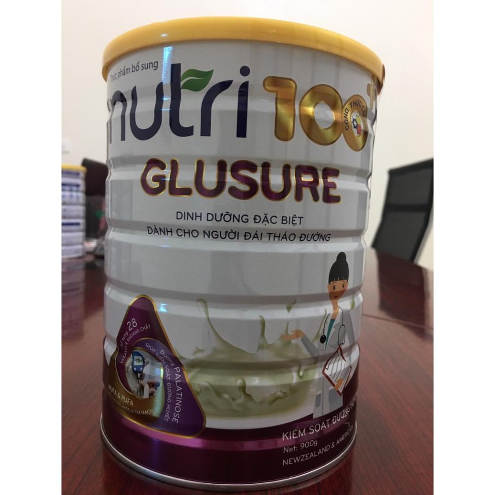 Sữa bột dinh dưỡng cho người tiểu đường NUTRI 100+ Glusure 900g