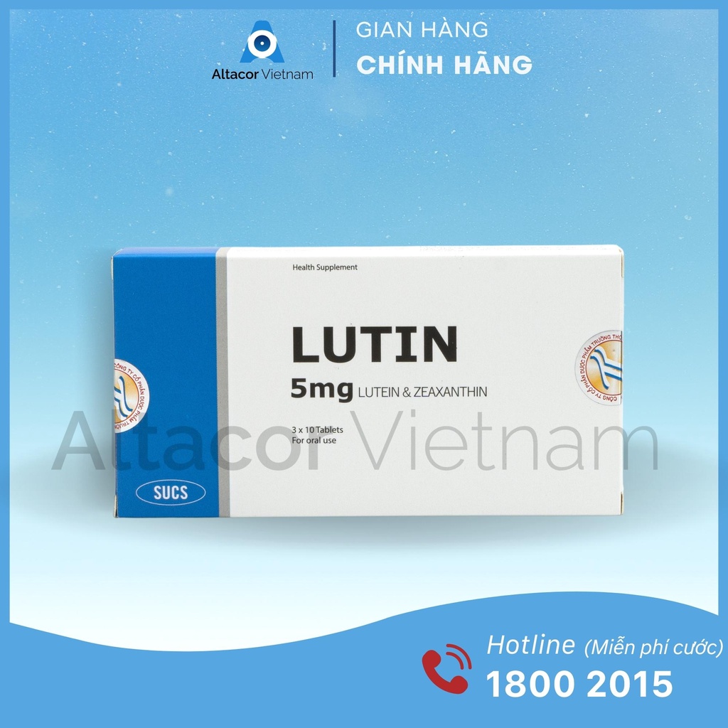- VIÊN UỐNG BỔ MẮT LUTIN - HỘP 30 VIÊN