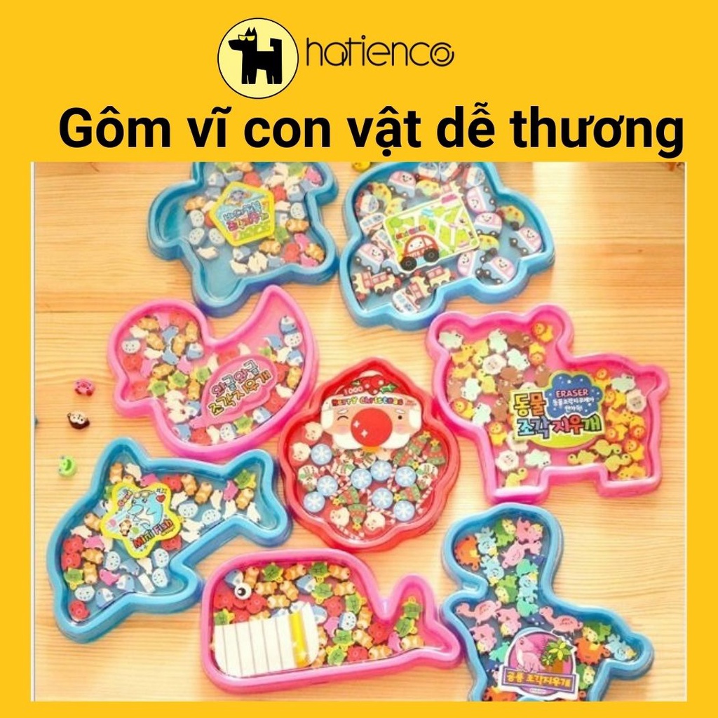 Gôm, tẩy bút chì vĩ hình thú dễ thương