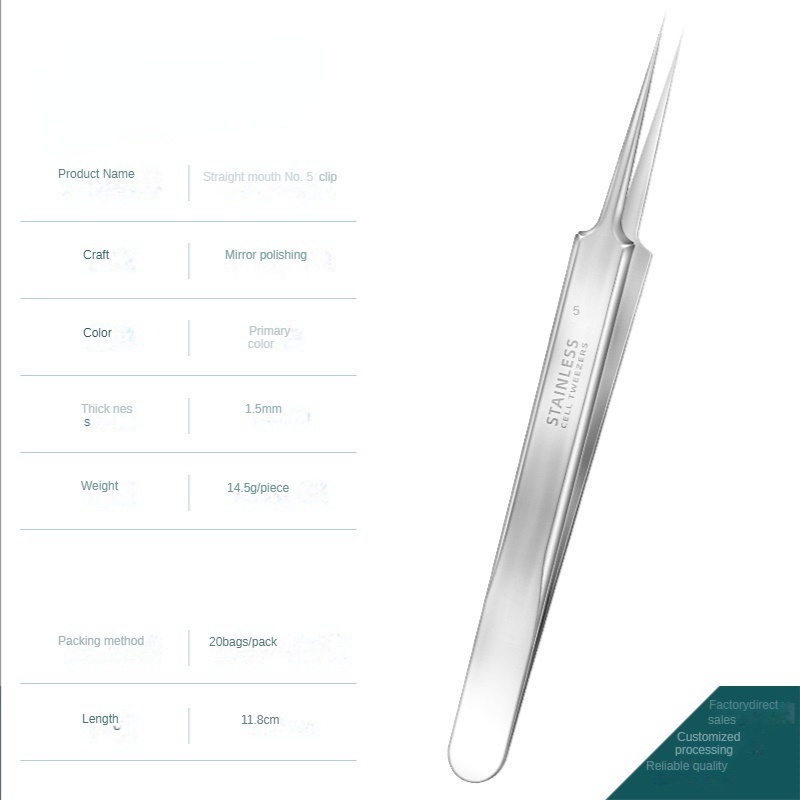 Nhíp Nặn Mụn Bằng Thép Không Gỉ Ta255