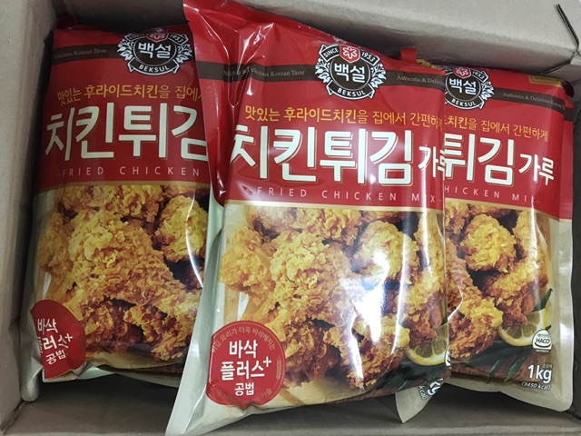 Bột Chiên Gà Giòn Chuẩn KFC Hàn Quốc 1kg Beksul CJ
